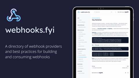 Collection of best practices for providing and consuming webhooks